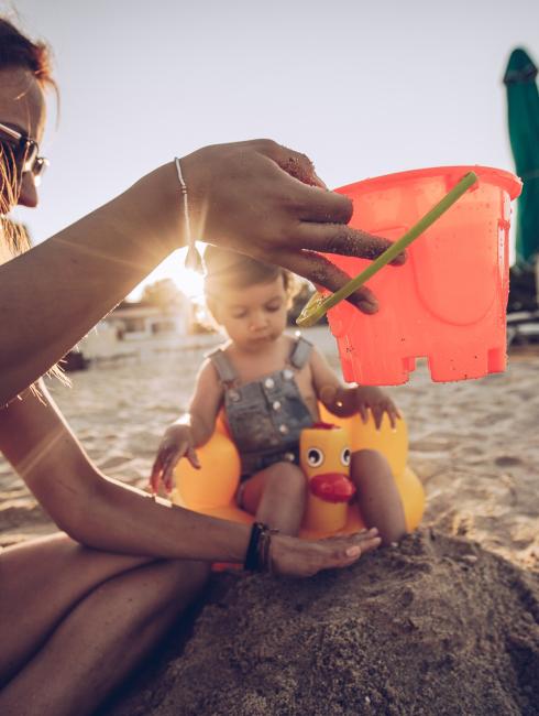 vacances avec un bébé