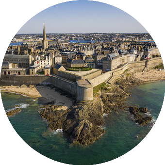 Saint Malo vue plage chèque-vacances